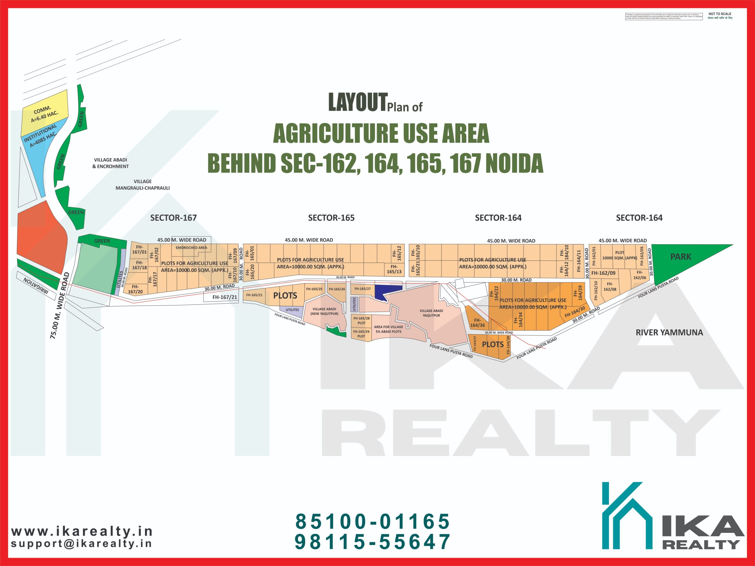 Agriculture use area behind sec-162, 164, 165, 167 Noida