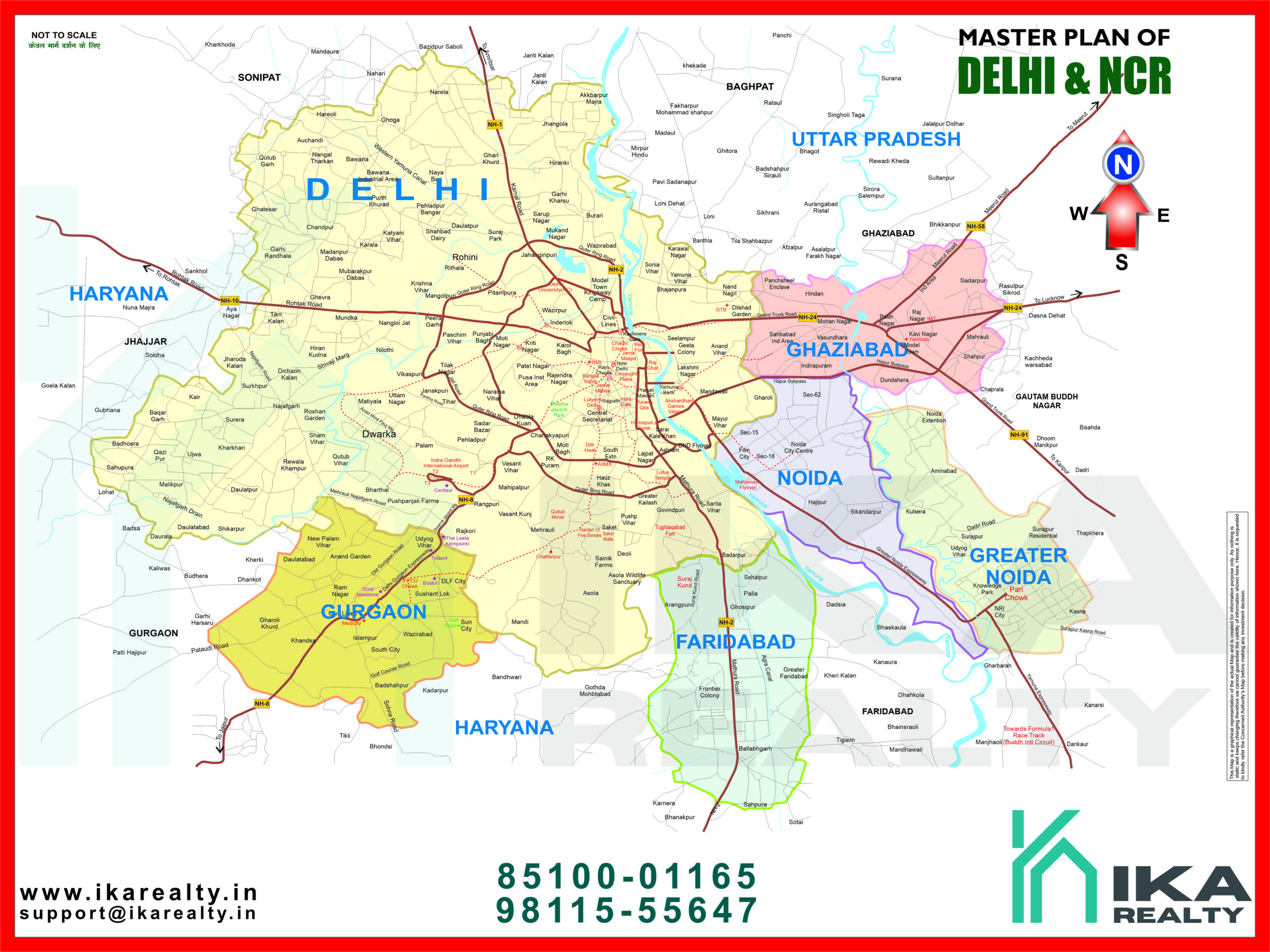 Delhi NCR map